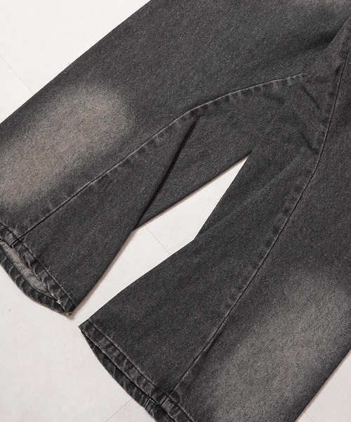 1111clothing(ワンフォークロージング)の「デニム バギー カーブパンツ / Denim Baggy Curve Pants(デニムパンツ・メンズ・インディゴブルー/ブラック・L/M)」の13枚目の写真
