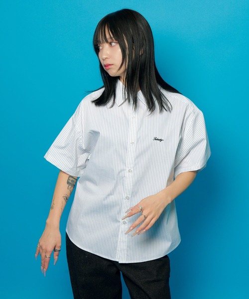 Subciety(サブサエティ)の「Essential stripe shirt(シャツ/ブラウス・メンズ・ブルー/ブラック/ホワイト・X-SMALL/SMALL/MEDIUM/LARGE/X-LARGE/XX-LARGE)」の12枚目の写真