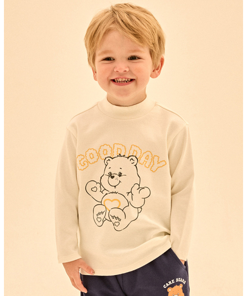 CAREBEARS(ケアベア)の「グッドデイ ハーフポロTシャツ(Tシャツ/カットソー・レディース・アイボリー・FREE)」の1枚目の写真