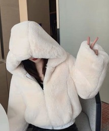 almo（アルモ）の「【Bls】【Bling Leads】ショート丈　ファーJK（その他アウター）」