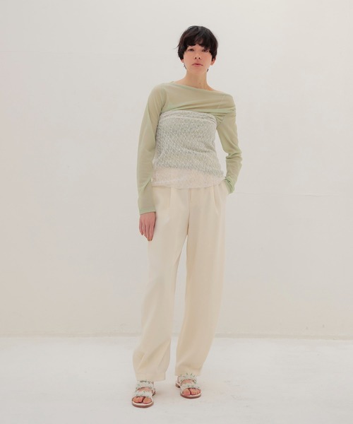 TSURU by Mariko Oikawa(ツルバイマリコオイカワ)の「TSURU by Mariko Oikawa / Epimedium(ビーズフラワーフラットサンダル WW-1264460(サンダル・レディース・ホワイト・37/36)」の3枚目の写真
