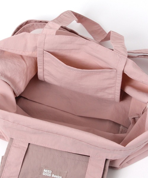 studio CLIP（スタディオクリップ）の「2WAYナイロントート6（トートバッグ・レディース・ベージュ/ライトブルー/グリーン/ピンク・FREE）」の20枚目の写真