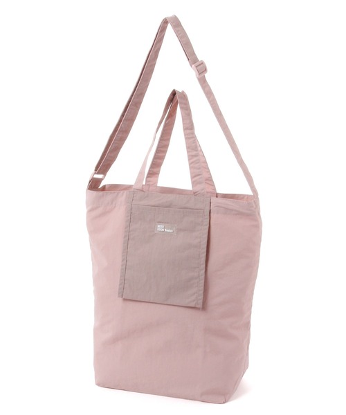 studio CLIP（スタディオクリップ）の「2WAYナイロントート6（トートバッグ・レディース・ベージュ/ライトブルー/グリーン/ピンク・FREE）」の7枚目の写真