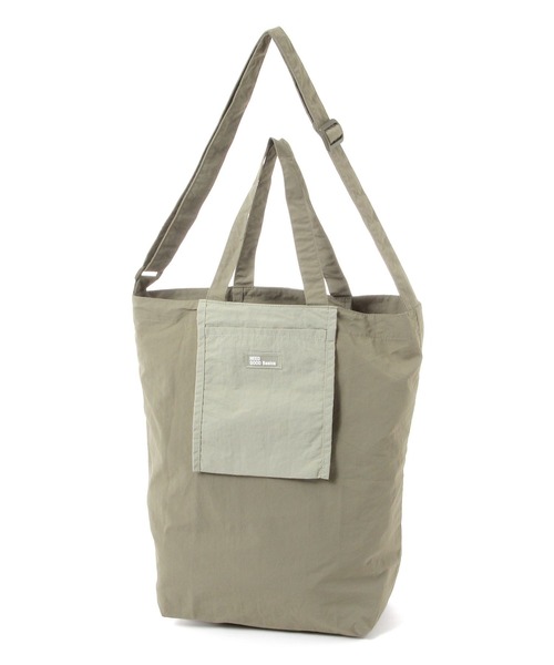 studio CLIP（スタディオクリップ）の「2WAYナイロントート6（トートバッグ・レディース・ベージュ/ライトブルー/グリーン/ピンク・FREE）」の9枚目の写真