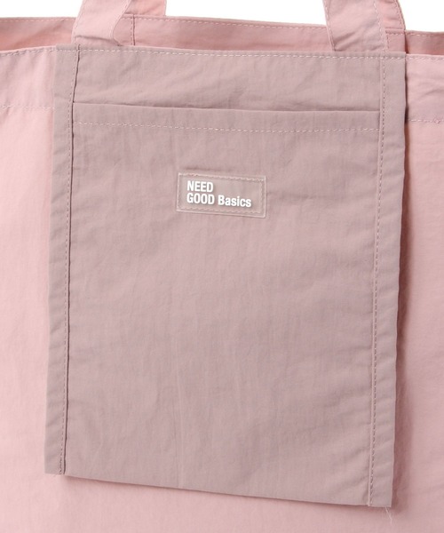 studio CLIP（スタディオクリップ）の「2WAYナイロントート6（トートバッグ・レディース・ベージュ/ライトブルー/グリーン/ピンク・FREE）」の16枚目の写真