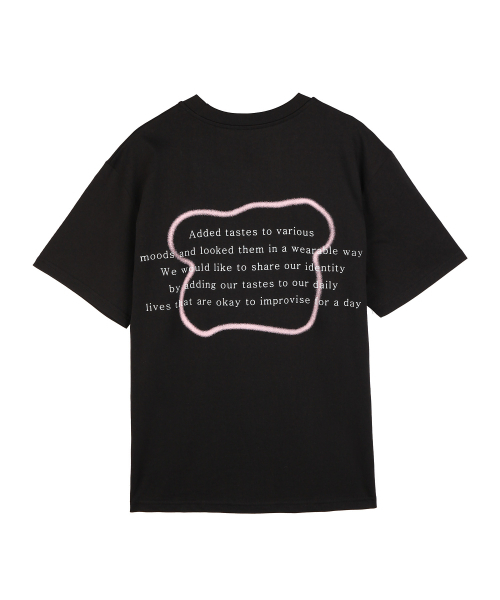 ULUK(ユルク)の「アイコニックミックスオーバー半袖Tシャツ_Black(Tシャツ/カットソー・レディース・ブラック・FREE)」の2枚目の写真