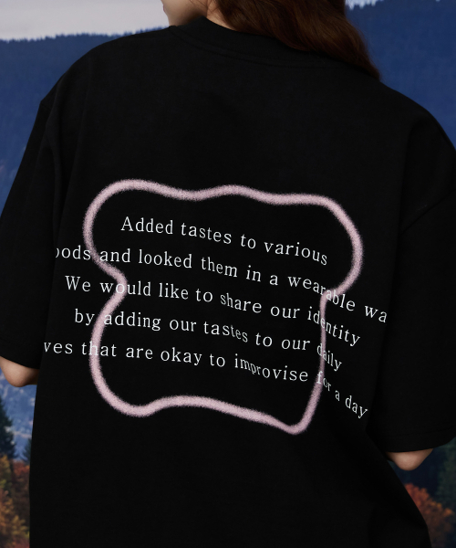 ULUK(ユルク)の「アイコニックミックスオーバー半袖Tシャツ_Black(Tシャツ/カットソー・レディース・ブラック・FREE)」の4枚目の写真