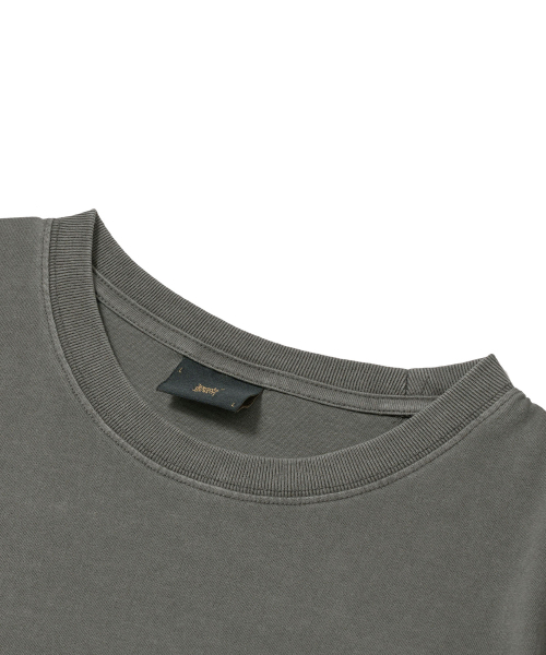 BROWNBREATH(ブラウンブレス)の「ピグメントタグTシャツ - チャコール(Tシャツ/カットソー・レディース・その他・S/M/L/XL/2XL)」の5枚目の写真
