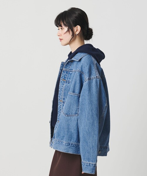 BEAUTY&YOUTH UNITED ARROWS（ビューティーアンドユースユナイテッドアローズ）の「【WEB限定】ルーズ デニムジャケット（その他アウター・レディース・グレー/ライトブルー・FREE）」の10枚目の写真