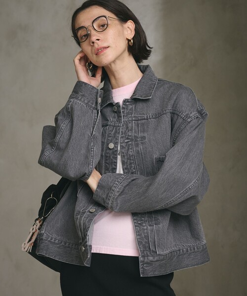 BEAUTY&YOUTH UNITED ARROWS（ビューティーアンドユースユナイテッドアローズ）の「【WEB限定】ルーズ デニムジャケット（その他アウター・レディース・グレー/ライトブルー・FREE）」の13枚目の写真
