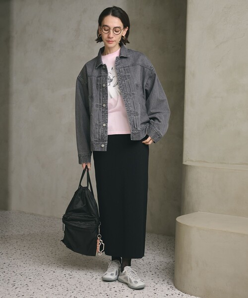 BEAUTY&YOUTH UNITED ARROWS（ビューティーアンドユースユナイテッドアローズ）の「【WEB限定】ルーズ デニムジャケット（その他アウター・レディース・グレー/ライトブルー・FREE）」の14枚目の写真