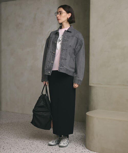 BEAUTY&YOUTH UNITED ARROWS（ビューティーアンドユースユナイテッドアローズ）の「【WEB限定】ルーズ デニムジャケット（その他アウター・レディース・グレー/ライトブルー・FREE）」の15枚目の写真