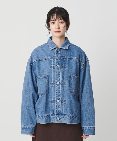 BEAUTY&YOUTH UNITED ARROWS（ビューティーアンドユースユナイテッドアローズ）の「【WEB限定】ルーズ デニムジャケット（その他アウター・レディース・グレー/ライトブルー・FREE）」の19枚目の写真