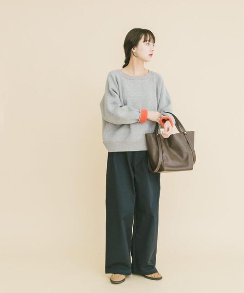 ITEMS URBANRESEARCH（アイテムズ アーバンリサーチ）の「ラグランスリーブリバーシブルニット（ニット/セーター・レディース・オレンジ系その他/ブルー系その他/ホワイト系その他・FREE）」の7枚目の写真