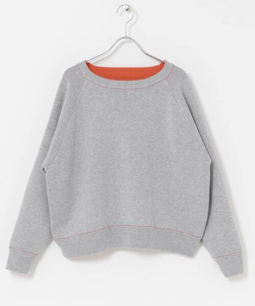 ITEMS URBANRESEARCH（アイテムズ アーバンリサーチ）の「ラグランスリーブリバーシブルニット（ニット/セーター・レディース・オレンジ系その他/ブルー系その他/ホワイト系その他・FREE）」の12枚目の写真