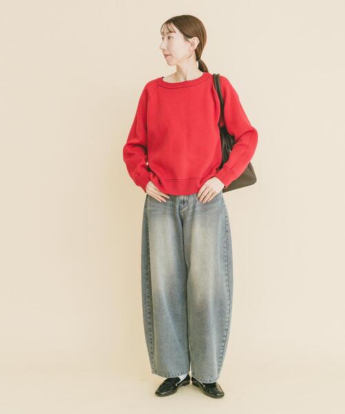 ITEMS URBANRESEARCH（アイテムズ アーバンリサーチ）の「ラグランスリーブリバーシブルニット（ニット/セーター・レディース・オレンジ系その他/ブルー系その他/ホワイト系その他・FREE）」の20枚目の写真