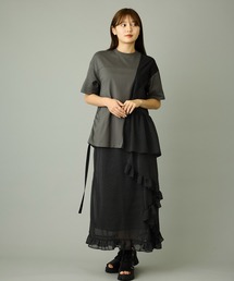 FLUMOR（フラマー）の「ドットmixレイヤードワンピース（ワンピース）」