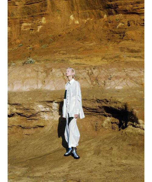 UN3D.(アンスリード)の「ART DOCKING SH / アートドッキングシャツ(シャツ/ブラウス・レディース・ホワイト/ブラック/カーキ・36/38)」の4枚目の写真