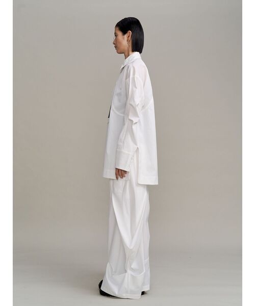 UN3D.(アンスリード)の「ART DOCKING SH / アートドッキングシャツ(シャツ/ブラウス・レディース・ホワイト/ブラック/カーキ・36/38)」の14枚目の写真