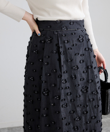 IENA | フラワージャガードタックスカート(スカート)