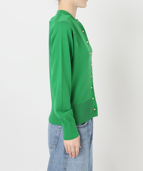 journal standard L'essage（ジャーナルスタンダードレサージュ）の「コットン カーディガン（カーディガン/ボレロ・レディース・ベージュ/グリーン/ネイビー・FREE）」の22枚目の写真