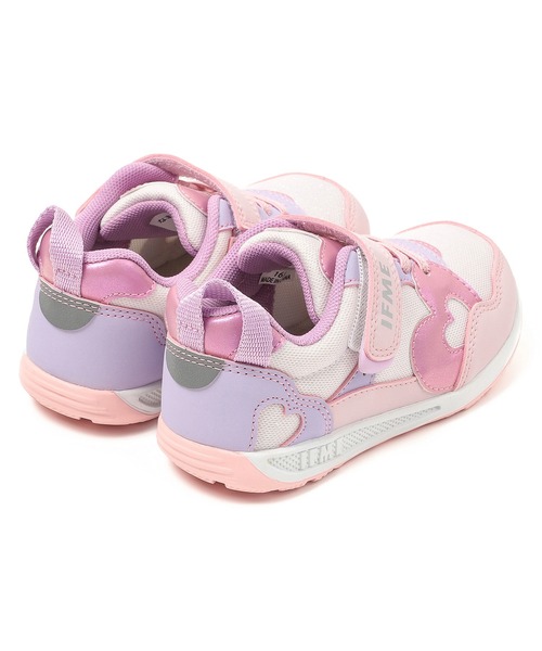 IFME(イフミー)の「KIDS|IFME きらめき ハート ソリッドラバースニーカー(スニーカー・キッズ・サックスブルー/ピンク・15.0cm/15.5cm/16.0cm/16.5cm/17.0cm/17.5cm/18.0cm/18.5cm/19.0cm/19.5cm/20.0cm/20.5cm/21.0cm)」の3枚目の写真
