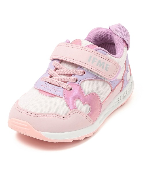 IFME(イフミー)の「KIDS|IFME きらめき ハート ソリッドラバースニーカー(スニーカー・キッズ・サックスブルー/ピンク・15.0cm/15.5cm/16.0cm/16.5cm/17.0cm/17.5cm/18.0cm/18.5cm/19.0cm/19.5cm/20.0cm/20.5cm/21.0cm)」の4枚目の写真