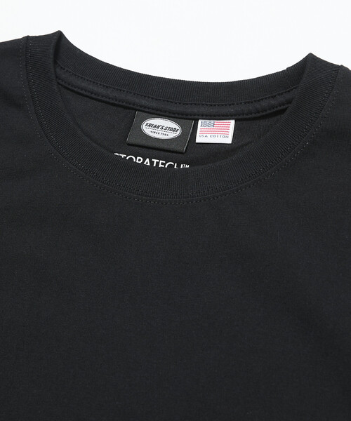 FREAK'S STORE(フリークスストア)の「限定展開 STORATECH/ストラテック ビッグシルエット ワンポイントロゴ Tシャツ/抗菌/防臭/制菌/UVカット/接触冷感/吸水速乾(Tシャツ/カットソー・メンズ・グレイッシュベージュ/ホワイト/ブラック/スミクロ/ブラック系その他・SMALL/X-LARGE/LARGE/MEDIUM)」の8枚目の写真
