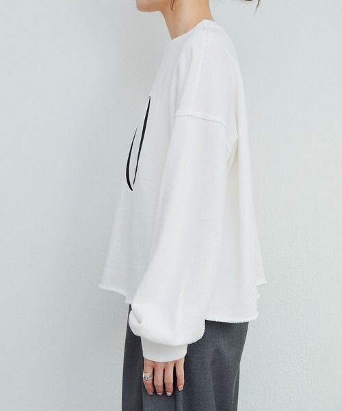 PUAL CE CIN(ピュアルセシン)の「ビッグロゴ裏毛スウェット(Tシャツ/カットソー・レディース・ネイビー/オフホワイト・FREE)」の16枚目の写真