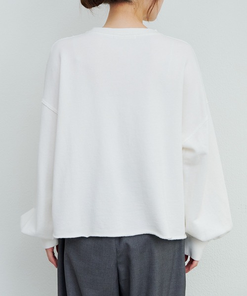 PUAL CE CIN(ピュアルセシン)の「ビッグロゴ裏毛スウェット(Tシャツ/カットソー・レディース・ネイビー/オフホワイト・FREE)」の17枚目の写真