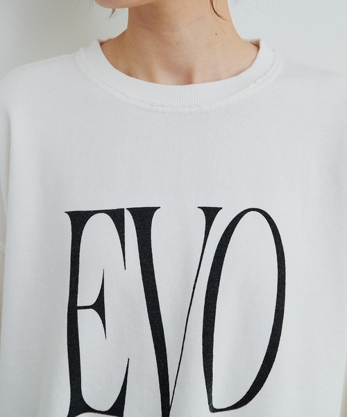 PUAL CE CIN(ピュアルセシン)の「ビッグロゴ裏毛スウェット(Tシャツ/カットソー・レディース・ネイビー/オフホワイト・FREE)」の18枚目の写真