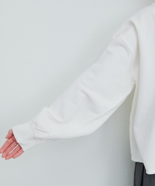 PUAL CE CIN(ピュアルセシン)の「ビッグロゴ裏毛スウェット(Tシャツ/カットソー・レディース・ネイビー/オフホワイト・FREE)」の20枚目の写真