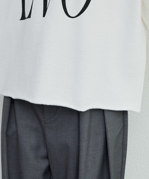 PUAL CE CIN(ピュアルセシン)の「ビッグロゴ裏毛スウェット(Tシャツ/カットソー・レディース・ネイビー/オフホワイト・FREE)」の19枚目の写真