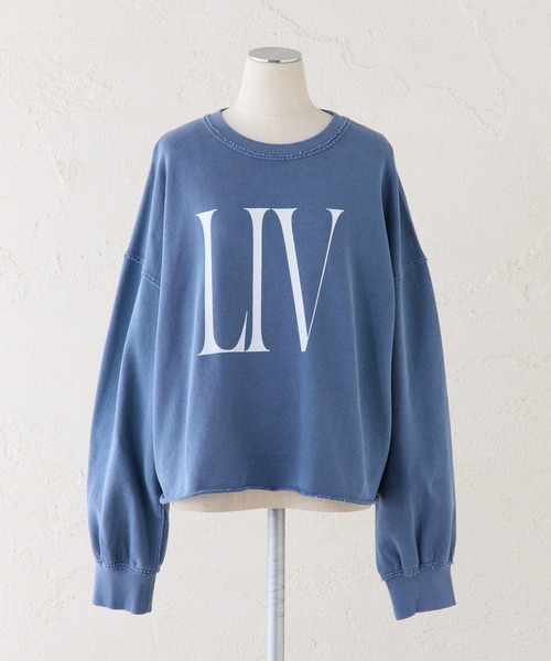 PUAL CE CIN(ピュアルセシン)の「ビッグロゴ裏毛スウェット(Tシャツ/カットソー・レディース・ネイビー/オフホワイト・FREE)」の14枚目の写真