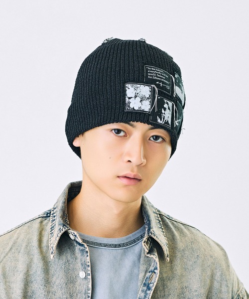 AndyWarhol PATCH KNIT CAP