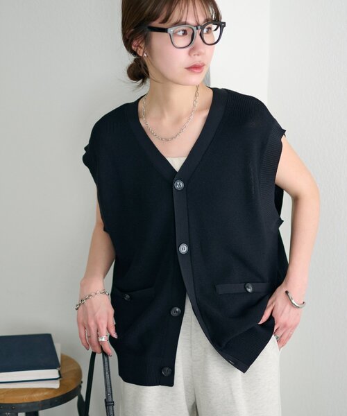 ユニセックス】アンチピリング前開きベスト（ベスト）｜DISCOAT