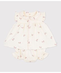 フラワープリント ベビー2点セット