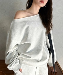 Eclat one | 【Eclat one】ワンショルダー スウェット(スウェット)