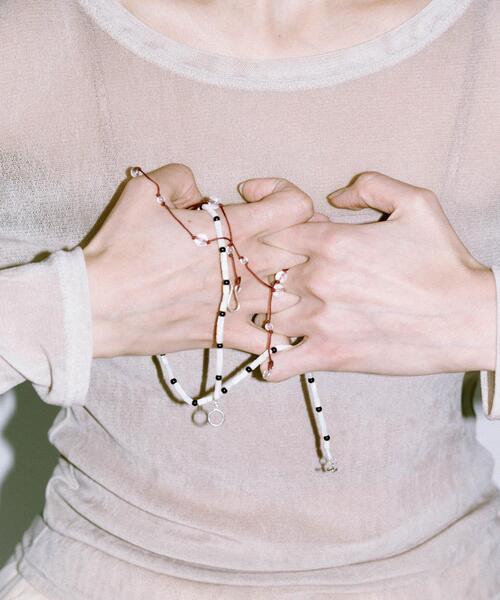 SMELLY(スメリー)の「SMELLY so’ shell onyx necklace(ネックレス・レディース・ホワイト系その他・-)」の3枚目の写真