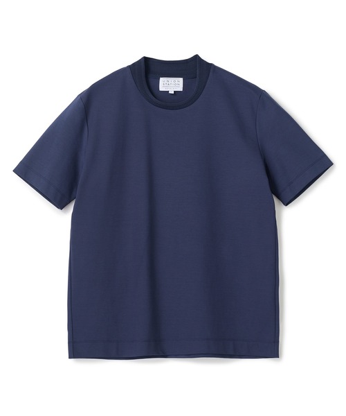 UNION STATION(ユニオンステーション)の「クルーネックテイラーTシャツ〈ストレッチ・マシンウォッシャブル・防臭・接触冷感〉(Tシャツ/カットソー・メンズ・ブラック/グレイッシュベージュ/ホワイト/ネイビー・LL/L/M/S)」の4枚目の写真