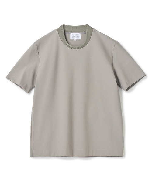 UNION STATION(ユニオンステーション)の「クルーネックテイラーTシャツ〈ストレッチ・マシンウォッシャブル・防臭・接触冷感〉(Tシャツ/カットソー・メンズ・ブラック/グレイッシュベージュ/ホワイト/ネイビー・LL/L/M/S)」の3枚目の写真