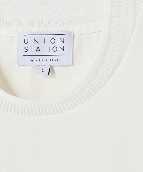 UNION STATION(ユニオンステーション)の「クルーネックテイラーTシャツ〈ストレッチ・マシンウォッシャブル・防臭・接触冷感〉(Tシャツ/カットソー・メンズ・ブラック/グレイッシュベージュ/ホワイト/ネイビー・LL/L/M/S)」の19枚目の写真