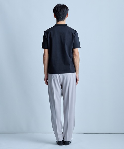 UNION STATION(ユニオンステーション)の「クルーネックテイラーTシャツ〈ストレッチ・マシンウォッシャブル・防臭・接触冷感〉(Tシャツ/カットソー・メンズ・ブラック/グレイッシュベージュ/ホワイト/ネイビー・LL/L/M/S)」の16枚目の写真
