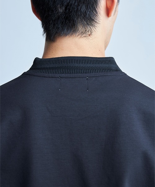 UNION STATION(ユニオンステーション)の「クルーネックテイラーTシャツ〈ストレッチ・マシンウォッシャブル・防臭・接触冷感〉(Tシャツ/カットソー・メンズ・ブラック/グレイッシュベージュ/ホワイト/ネイビー・LL/L/M/S)」の13枚目の写真