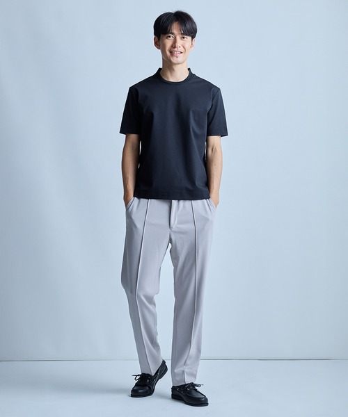 UNION STATION(ユニオンステーション)の「クルーネックテイラーTシャツ〈ストレッチ・マシンウォッシャブル・防臭・接触冷感〉(Tシャツ/カットソー・メンズ・ブラック/グレイッシュベージュ/ホワイト/ネイビー・LL/L/M/S)」の14枚目の写真