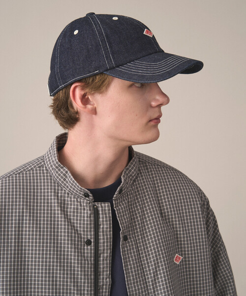 DANTON(ダントン)の「Denim 6-Panel Cap(キャップ・レディース・ブラック/ブルー系その他/ダークインディゴブルー・F)」の2枚目の写真