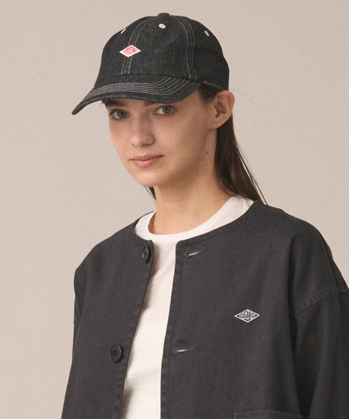 DANTON(ダントン)の「Denim 6-Panel Cap(キャップ・レディース・ブラック/ブルー系その他/ダークインディゴブルー・F)」の1枚目の写真