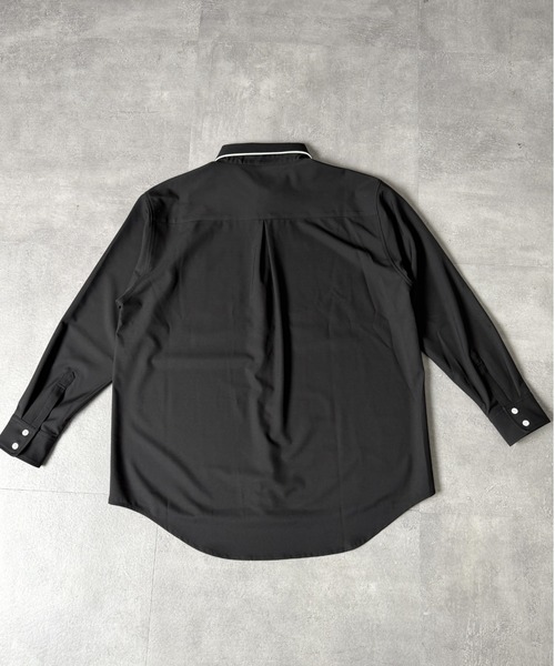 Amilige（アミリージュ）の「エンブレムワッペン刺繍リボン付きシャツ（シャツ/ブラウス・レディース・ホワイト/ブラック・FREE）」の20枚目の写真