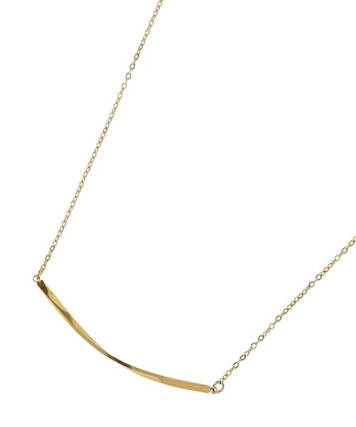 YECCA VECCA（イェッカヴェッカ）の「ステンレスニュアンスバーネックレス（ネックレス・レディース・ゴールド/シルバー・FREE）」の6枚目の写真