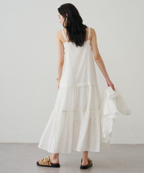 LOUNGEDRESS(ラウンジドレス)の「【INDIA】刺繍ティアードキャミワンピース(ワンピース・レディース・ブラック/レッド/オフホワイト・MEDIUM/SMALL)」の12枚目の写真